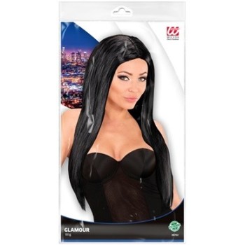 PARRUCCA GLAMOUR NERA  in sacchetto