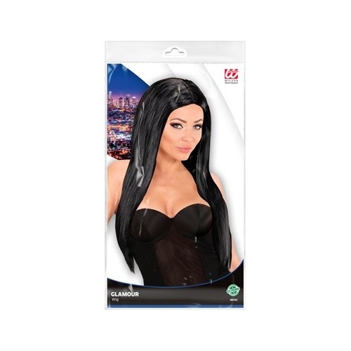 PARRUCCA GLAMOUR NERA  in sacchetto
