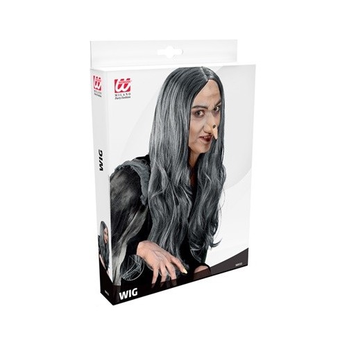 PARRUCCA GRIGIA LUNGA STREGA S6032