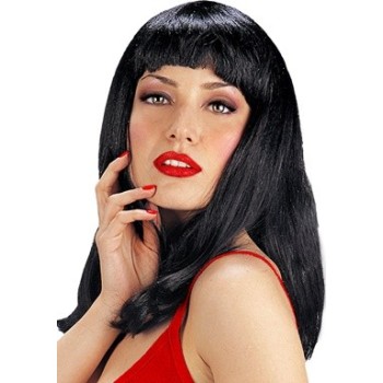 PARRUCCA NERA FRANGETTA 6159P