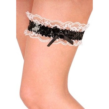 GIARRETTIERA RETRO" in paillettes  W8086