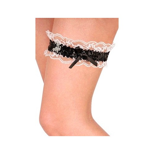 GIARRETTIERA RETRO" in paillettes  W8086