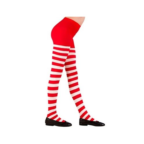 COLLANT RIGATI BIMBA BIANCO/ROSSO" 70 DEN  W01231
