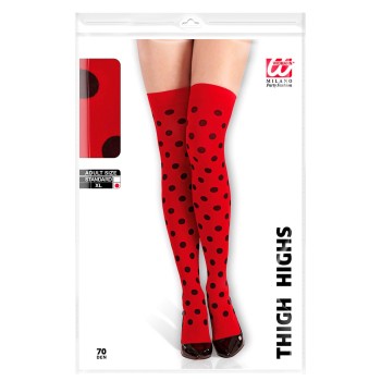 PARIGINE DONNA CALZE ROSSE NEREPOIS  W2073