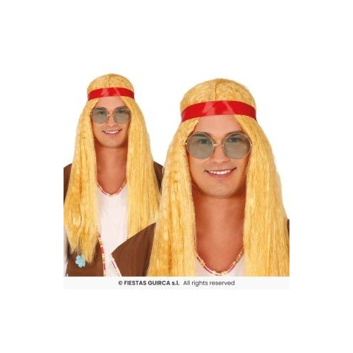 Parrucca hippie con fascia in scatola