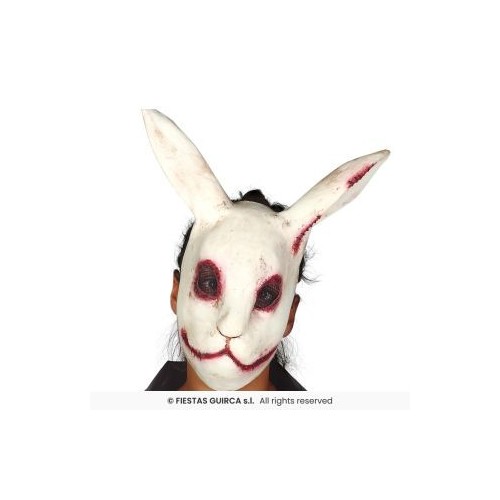 Maschera coniglio spaventoso lattice G2248