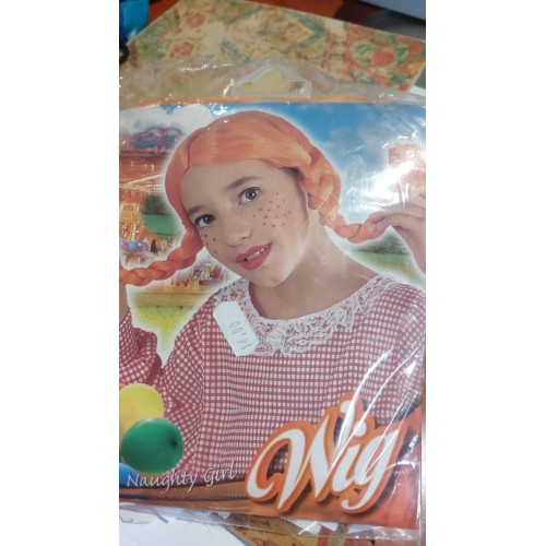 PARRUCCA PIPPI ARANCIONE W6286