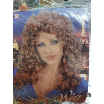 PARRUCCA CASTANA RICCIA LUNGA W5959