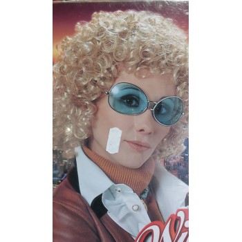 PARRUCCA RICCIA BIONDA ANNI 70 W6029